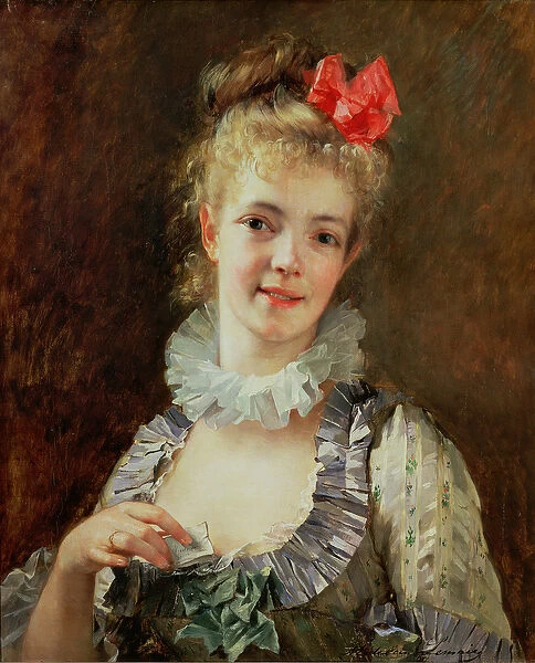 Girl with Love Letter, or the Valentine