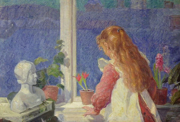 Girl by the window, 1910 (oil on canvas)