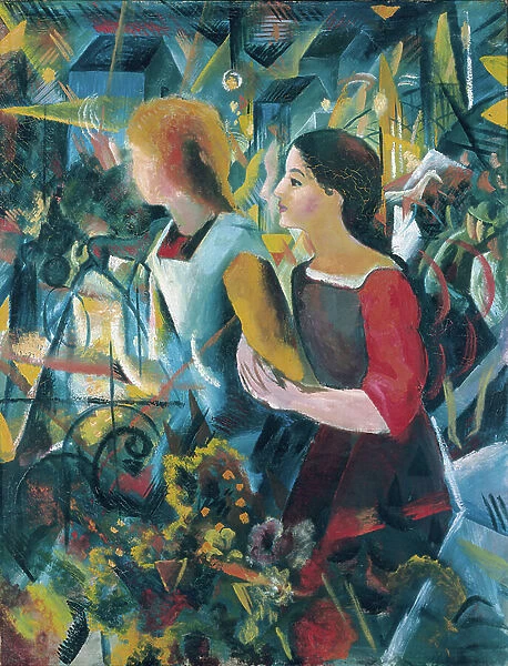 Two Girls, 1913 (oil on canvas)