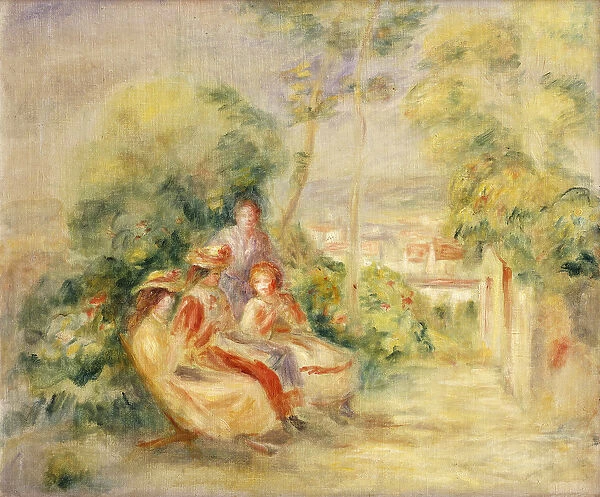 Girls in a Garden; Fillettes dans un Jardin, c. 1895 (oil on canvas)