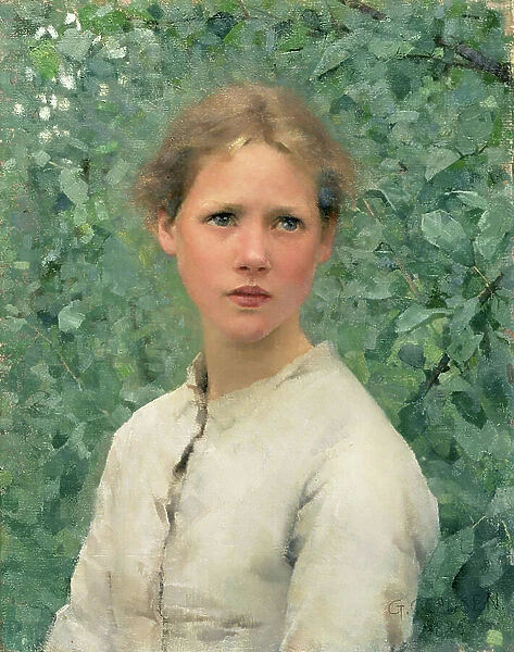 A Girl's Head, 1886 (oil on canvas)