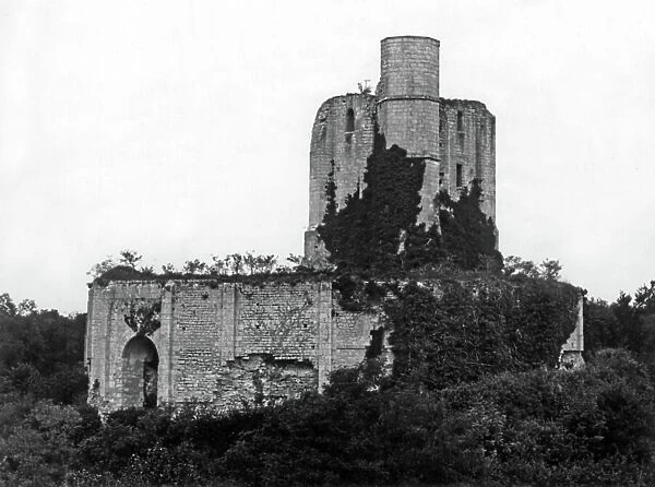 Gisors castle, France, built in 1096 : View of donjon