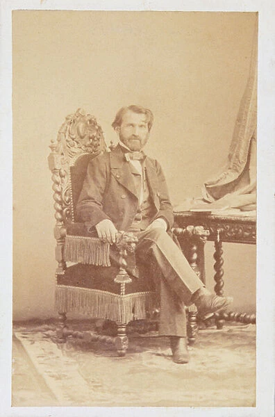 Giuseppe Verdi (1813-1901) c. 1860 (sepia photo)