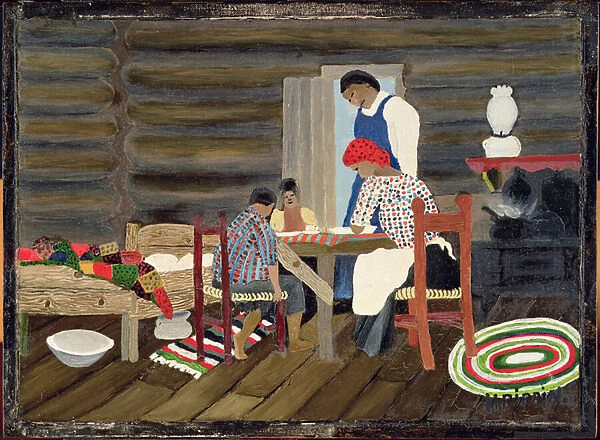 Giving Thanks, c. 1942 (oil on panel)
