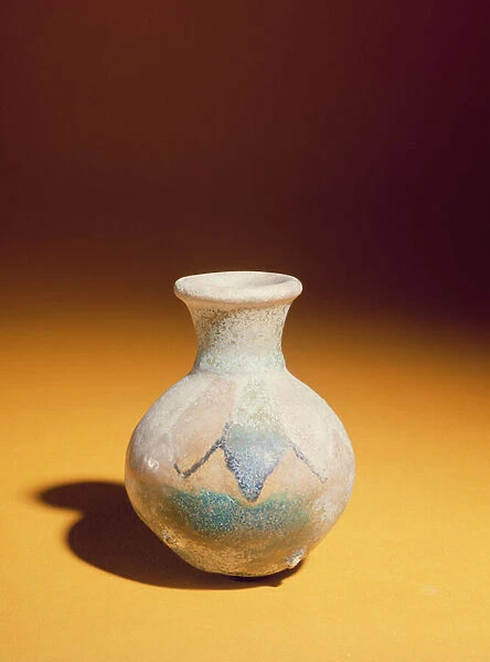 Glazed jar said to be from Iran, c. 1300 BC (polychrome glazed terracotta)