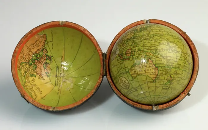 Framed Print : One globe in an outer case, bearing on its inner faces The World as known in Caesar's time agreeable to D'Anville' and A Table of Latitudes & Longitudes of Places not given on this Globe' Framed Print : One globe in an outer case, bearing on its inner faces The World as known in Caesar's time agreeable to D'Anville' and A Table of Latitudes & Longitudes of Places not given on this Globe'