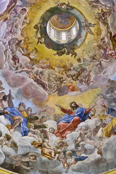 Glory of Paradise, detail, 1625-28 (fresco)