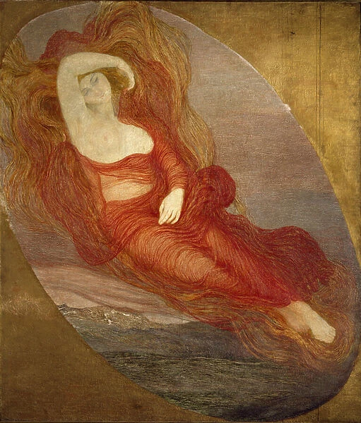 The Goddess of Love Painting by Giovanni Segantini (1858-1899) 1894-1897 Sun