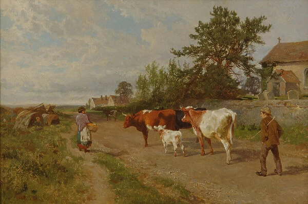Going to Market, 1895 (oil on canvas)