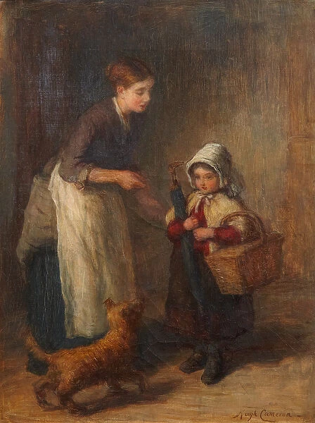 Going Visiting, 19th century (oil on canvas)