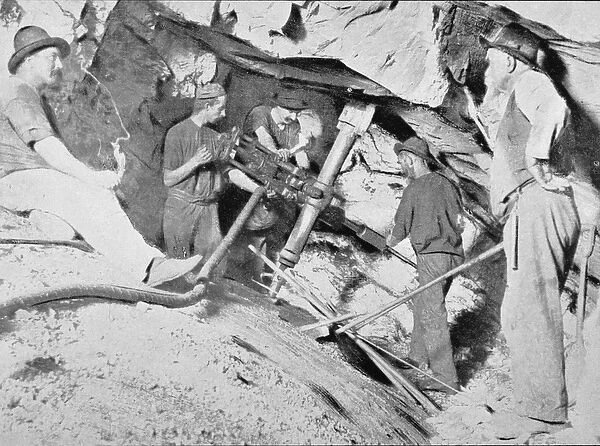 Gold Mining, Victoria, c. 1900, from Under the Southern Cross - Glimpses of Australia