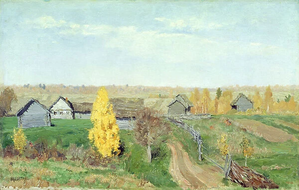Golden Autumn in the Village, 1889 (oil on canvas)