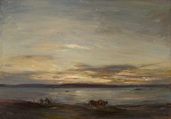Golden Sunset, Fairlie (oil on canvas)