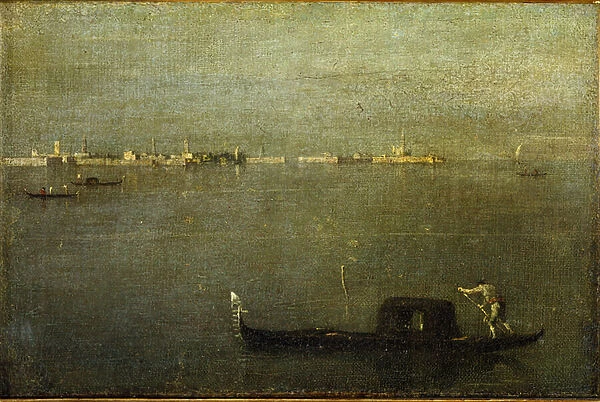 Gondola on the lagoon, c. 1780 (Painting)