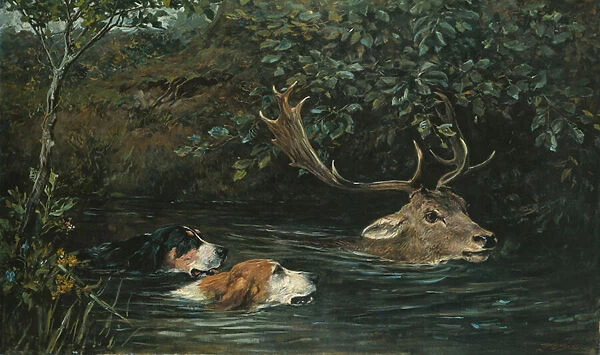 Gone to Water, 1899 (oil on canvas)