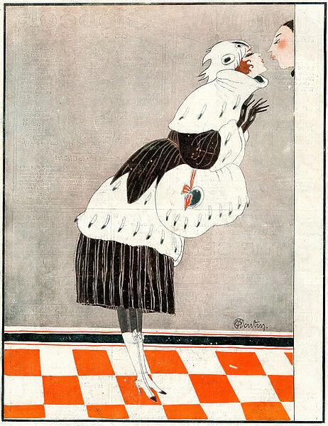 Good bye and Thank You ! Mind my make-up- illustration from la Vie Parisienne, 1918 (litho)