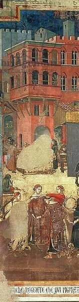 Good Government in the City, 1338-40 (detail of 57868) (fresco)