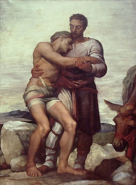 The Good Samaritan, 1852 (oil on canvas)