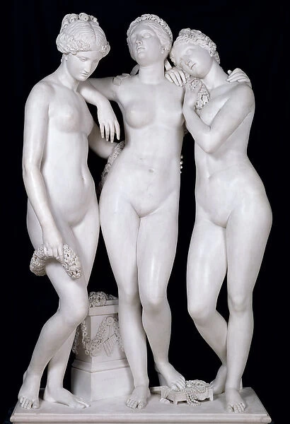 The Three Graces, 1831 (marble) (see for details 164658, 164659)