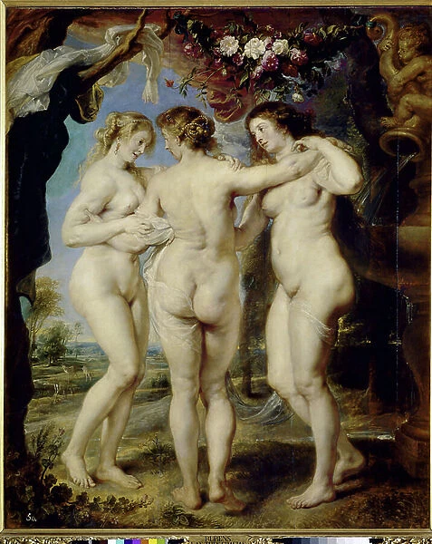 The Three Graces - oil on canvas, 1639