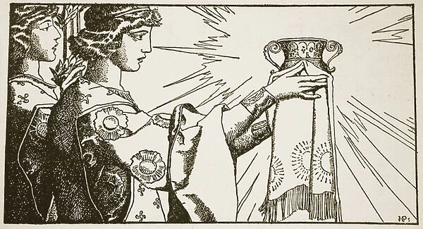 The Grail, illustration from The Story of the Champions of the Round Table