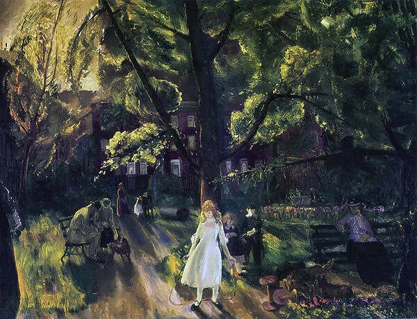 Gramercy Park (oil on canvas)