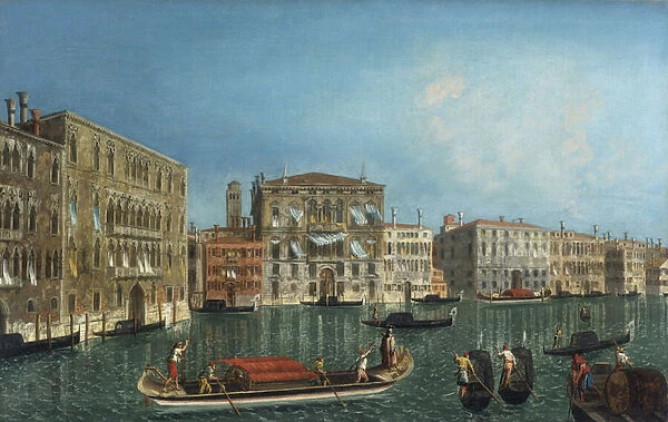 The Grand Canal with Palazzo Foscari and Palazzo Balbi par Marieschi