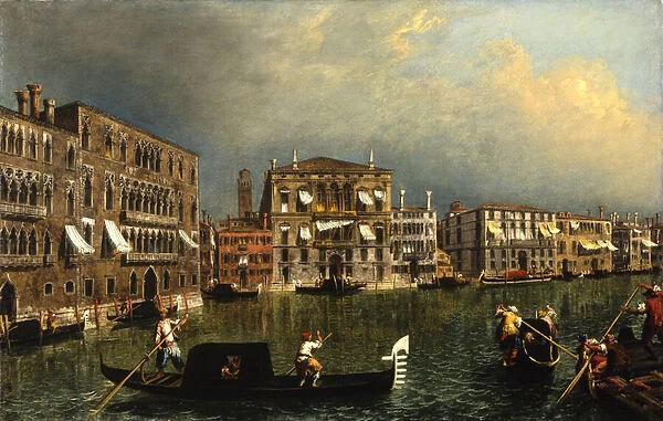The Grand Canal at the [Rio di] Ca Foscari, c. 1740-1743 (oil on canvas)