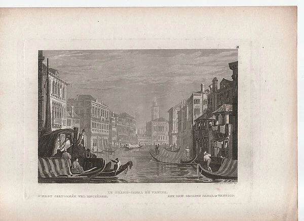 The Grand-Canal of Venice, 1833 (engraving)