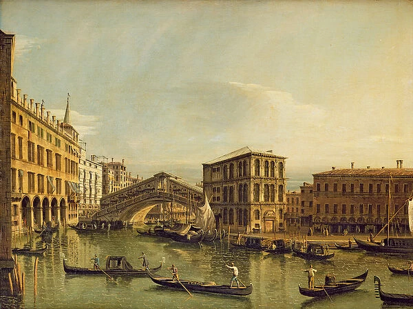 The Grand Canal, Venice (oil on canvas)