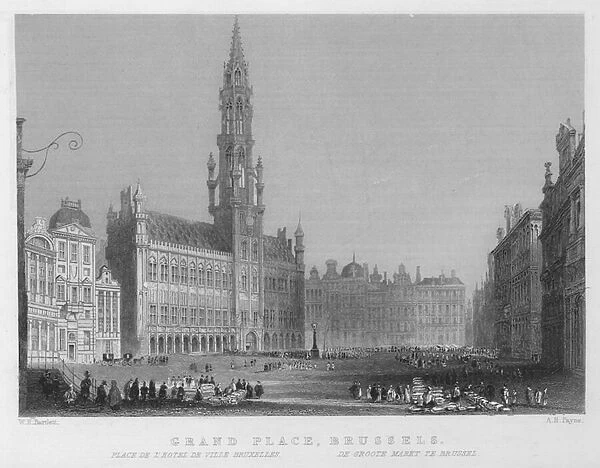 Grand Place, Brussels (engraving)