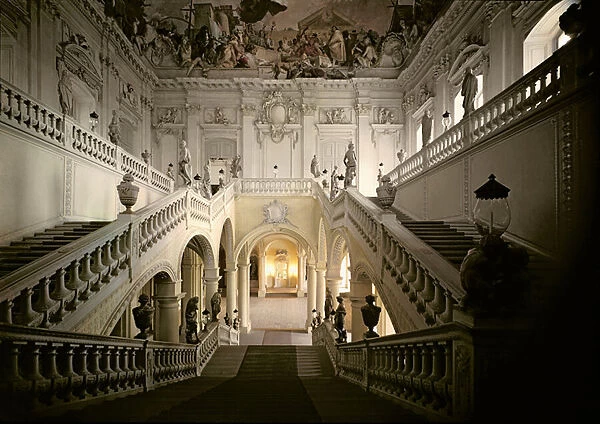 Grand Staircase with frescoed vault, Wurzburg Residence (UNESCO World Heritage List