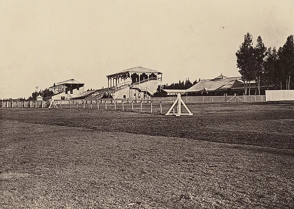 Grand Stand, Race Course (b  /  w photo)
