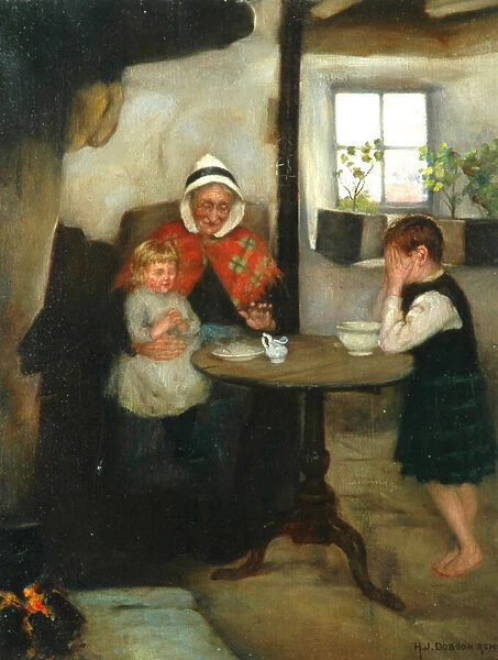 Grannys Blessing (oil on canvas)
