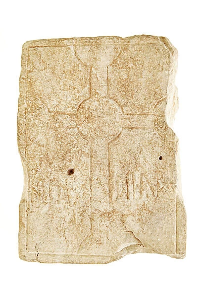 Grave marker, mid-7th to mid-8th century (limestone)