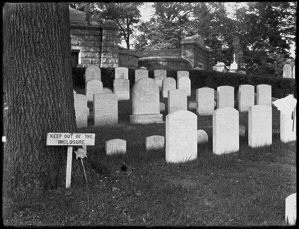 The grave of Washington Irving, Sleepy Hollow Cemetery, Tarrytown, N. Y