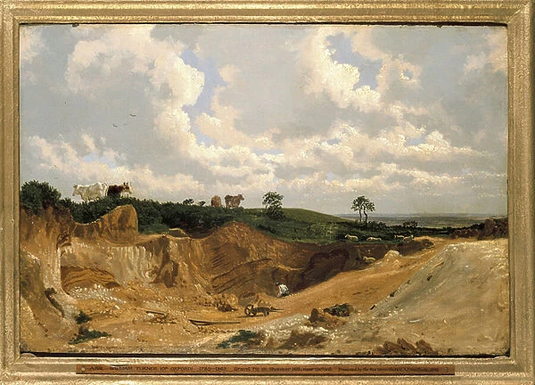 Gravel Pit on Shotover Hill, near Oxford, c. 1818 (oil on millboard)
