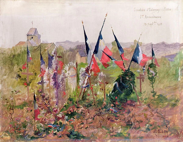 The Graveyard of d Esternay, First birthday, 1915 (w  /  c)