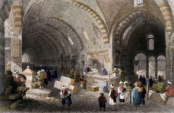 Great Avenue in the Tchartchi, 1850 (coloured aquatint)