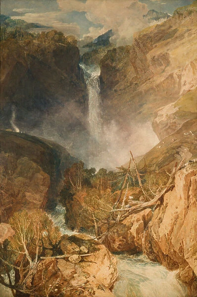 The Great Falls of the Reichenbach, 1804 (w  /  c on paper)