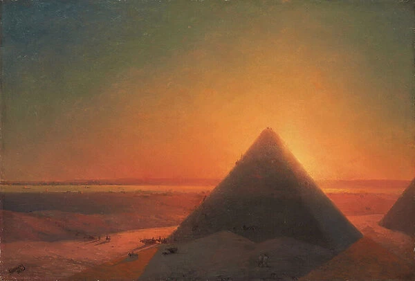The Great Pyramid at Giza, 1878 (oil on canvas)