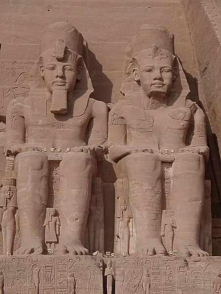 The great temple of Abu Simbel, 19th dynasty