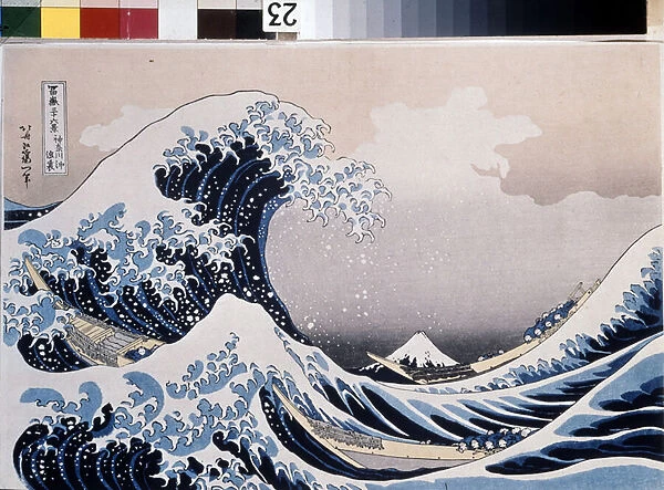 The Great Wave off the Coast of Kanagawa, 1829-1831 (woodblock print)