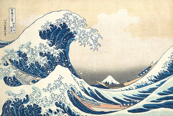 The Great Wave off Kanagawa, c. 1830 (woodblock print)