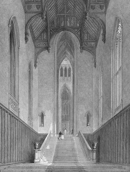 The Great Western Hall leading to the Grand Saloon or Octagon, Fonthill Abbey