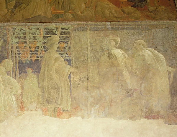 Detail from the Green Stations of the Cross (fresco)