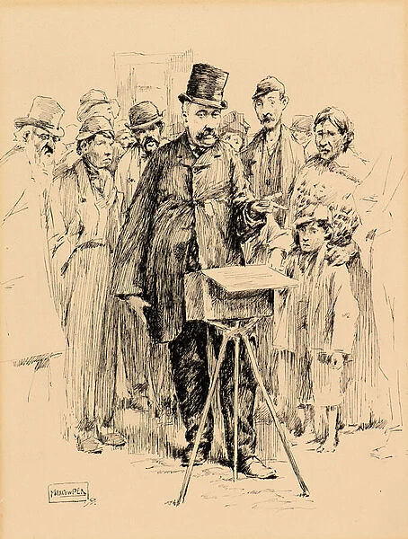 Greenmarket Scene, 1891 (pen & ink)
