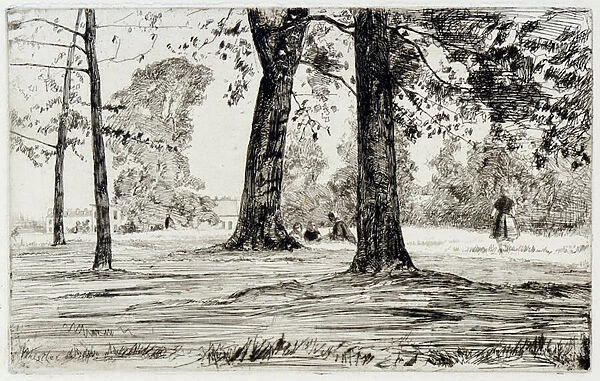 Greenwich Park, 1859 (etching)