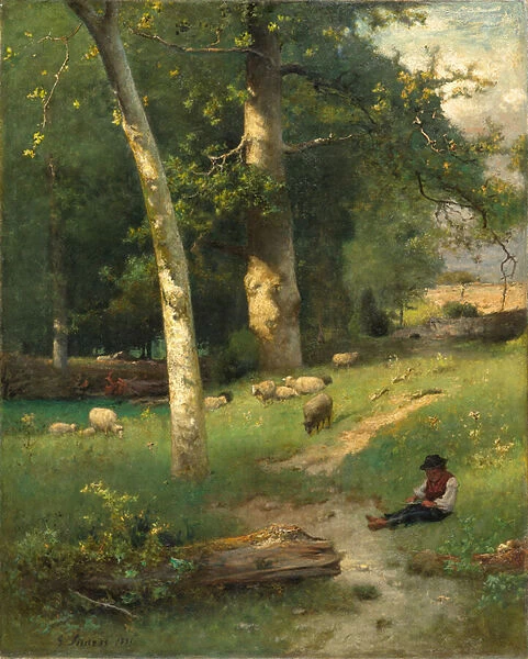 Under the Greenwood, 1881 (oil on canvas)
