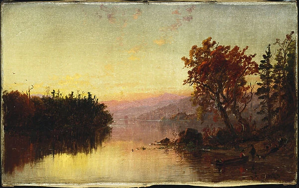 Greenwood Lake at Twilight, 1873 (oil on canvas)